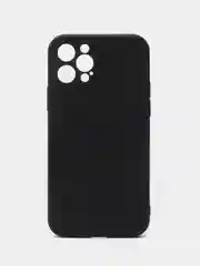 Черный чехол Silicone Case для iPhone 12, 12 Pro, Max, 12 mini, 13, 13 Pro, Max с защитой камеры