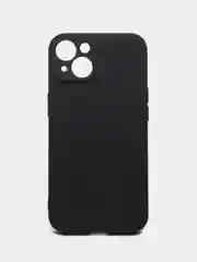 Черный чехол Silicone Case для iPhone 12, 12 Pro, Max, 12 mini, 13, 13 Pro, Max с защитой камеры