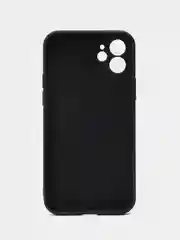 Черный чехол Silicone Case для iPhone 12, 12 Pro, Max, 12 mini, 13, 13 Pro, Max с защитой камеры