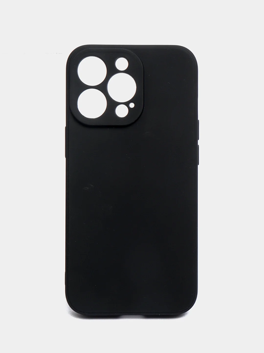 Черный чехол Silicone Case для iPhone 12, 12 Pro, Max, 12 mini, 13, 13 Pro, Max с защитой камеры