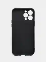 Черный чехол Silicone Case для iPhone 12, 12 Pro, Max, 12 mini, 13, 13 Pro, Max с защитой камеры