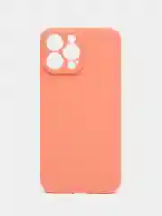 Коралловый чехол Silicone Case для iPhone 12, 12 Pro, Max, 12 mini, 13, 13 Pro, Max с защитой камеры