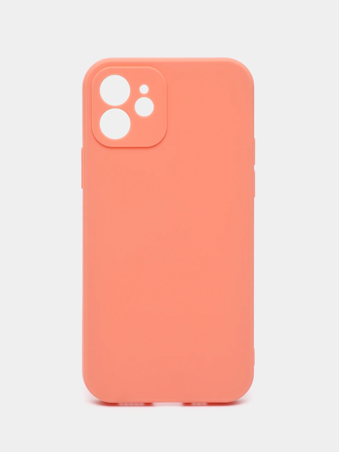 Коралловый чехол Silicone Case для iPhone 12, 12 Pro, Max, 12 mini, 13, 13 Pro, Max с защитой камеры