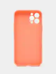 Коралловый чехол Silicone Case для iPhone 12, 12 Pro, Max, 12 mini, 13, 13 Pro, Max с защитой камеры