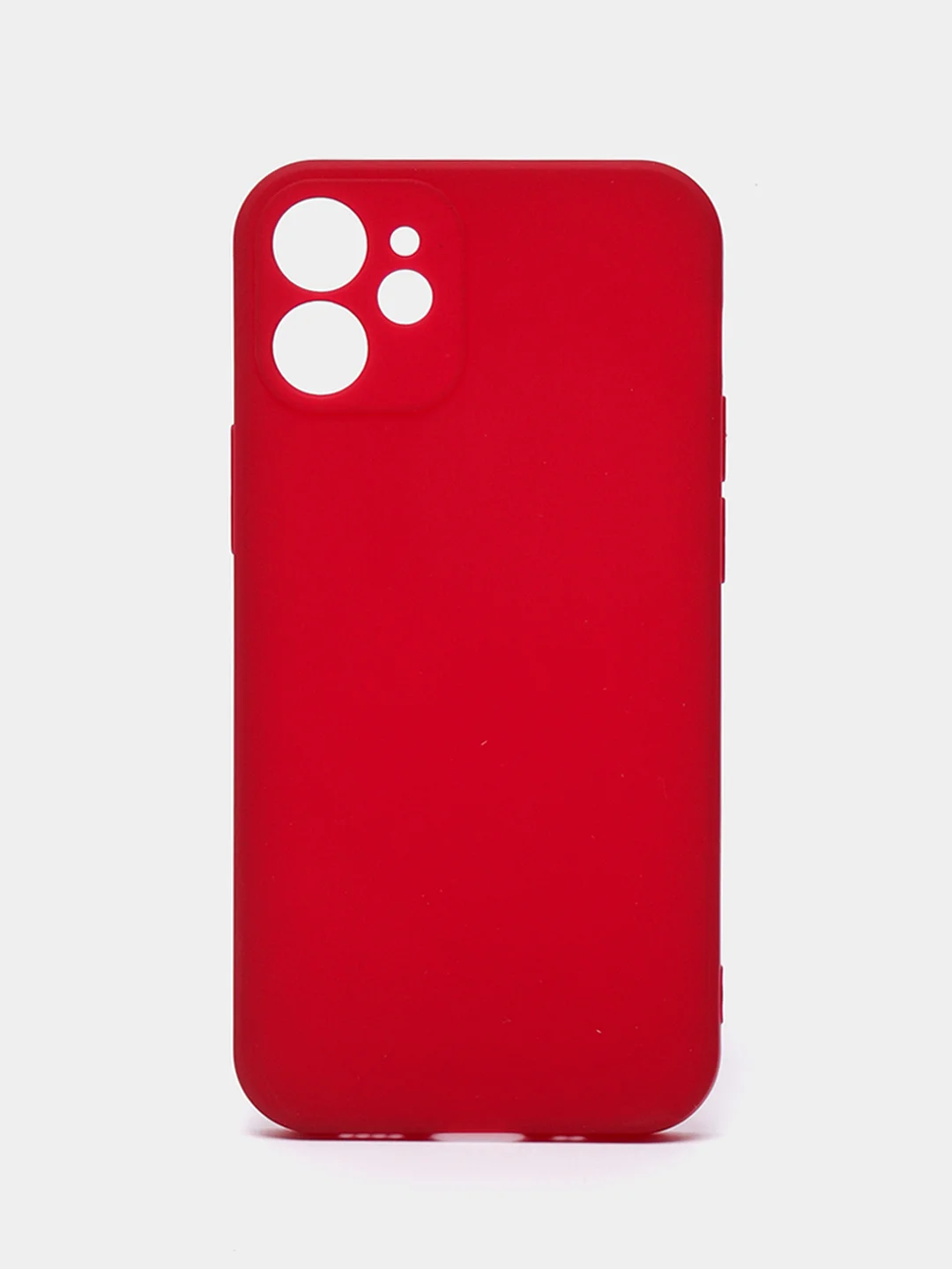 Багровый чехол Silicone Case для iPhone 12, 12 Pro, Max, 12 mini, 13, 13 Pro, Max с защитой камеры