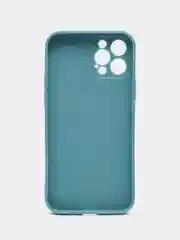 Бирюзовый чехол Silicone Case для iPhone 12, 12 Pro, Max, 12 mini, 13, 13 Pro, Max с защитой камеры