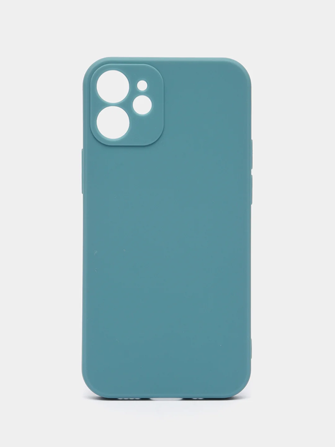 Бирюзовый чехол Silicone Case для iPhone 12, 12 Pro, Max, 12 mini, 13, 13 Pro, Max с защитой камеры
