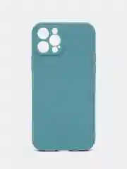Бирюзовый чехол Silicone Case для iPhone 12, 12 Pro, Max, 12 mini, 13, 13 Pro, Max с защитой камеры