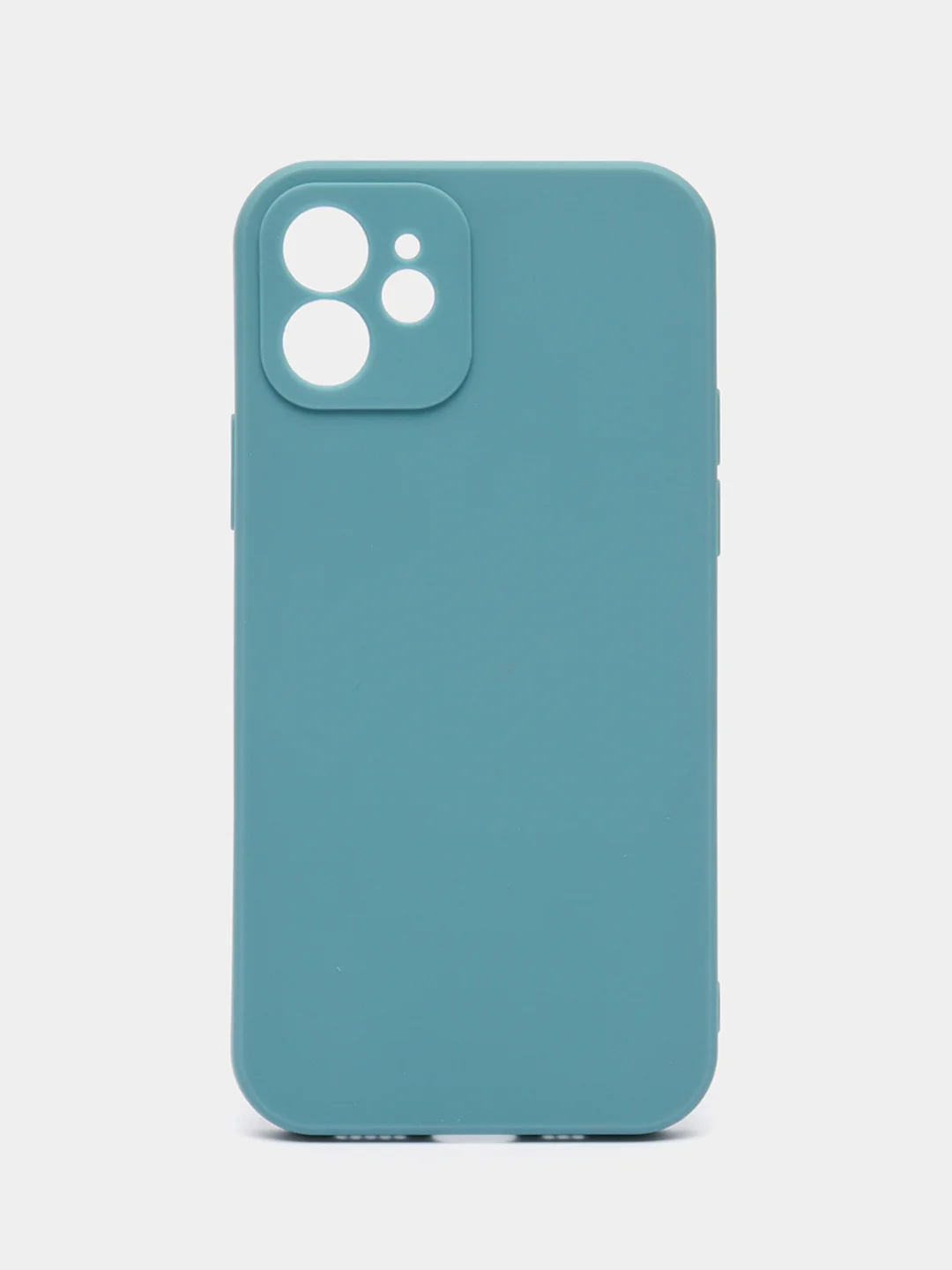 Бирюзовый чехол Silicone Case для iPhone 12, 12 Pro, Max, 12 mini, 13, 13 Pro, Max с защитой камеры