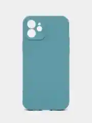 Бирюзовый чехол Silicone Case для iPhone 12, 12 Pro, Max, 12 mini, 13, 13 Pro, Max с защитой камеры