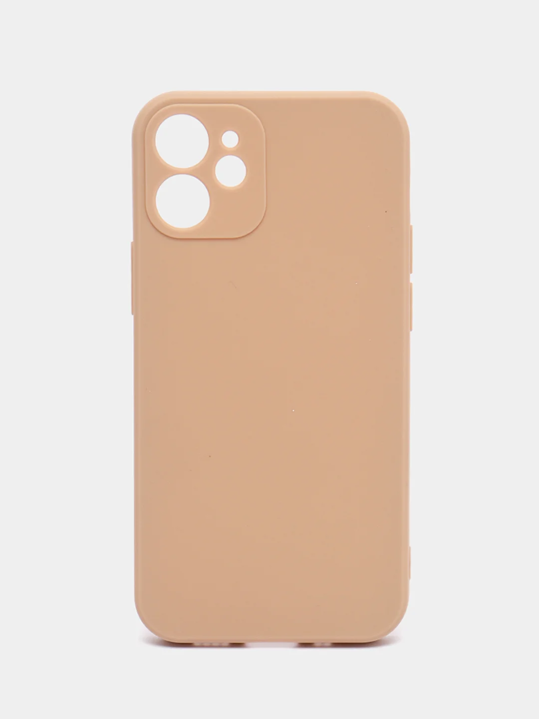 Бежевый чехол Silicone Case для iPhone 12, 12 Pro, Max, 12 mini, 13, 13 Pro, Max с защитой камеры