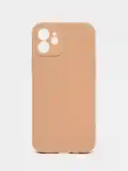 Бежевый чехол Silicone Case для iPhone 12, 12 Pro, Max, 12 mini, 13, 13 Pro, Max с защитой камеры