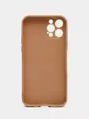 Бежевый чехол Silicone Case для iPhone 12, 12 Pro, Max, 12 mini, 13, 13 Pro, Max с защитой камеры