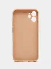 Бежевый чехол Silicone Case для iPhone 12, 12 Pro, Max, 12 mini, 13, 13 Pro, Max с защитой камеры