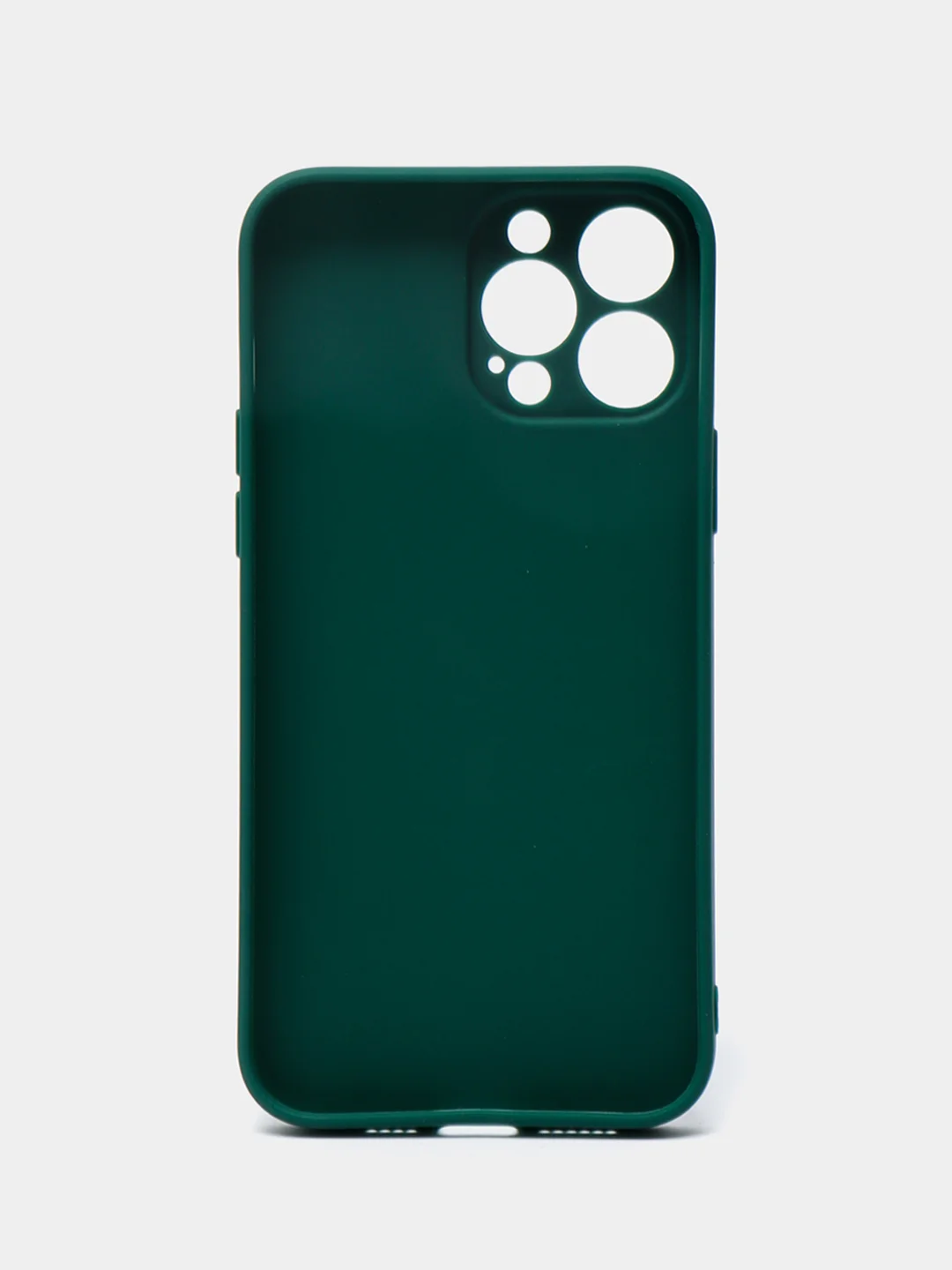 Зеленый чехол Silicone Case для iPhone 12, 12 Pro, Max, 12 mini, 13, 13 Pro, Max с защитой камеры