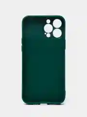 Зеленый чехол Silicone Case для iPhone 12, 12 Pro, Max, 12 mini, 13, 13 Pro, Max с защитой камеры