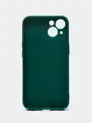 Зеленый чехол Silicone Case для iPhone 12, 12 Pro, Max, 12 mini, 13, 13 Pro, Max с защитой камеры