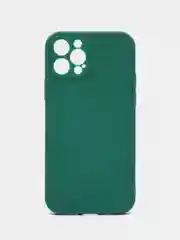Зеленый чехол Silicone Case для iPhone 12, 12 Pro, Max, 12 mini, 13, 13 Pro, Max с защитой камеры