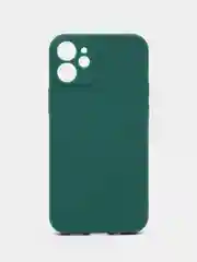 Зеленый чехол Silicone Case для iPhone 12, 12 Pro, Max, 12 mini, 13, 13 Pro, Max с защитой камеры