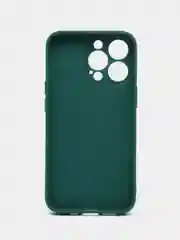 Зеленый чехол Silicone Case для iPhone 12, 12 Pro, Max, 12 mini, 13, 13 Pro, Max с защитой камеры
