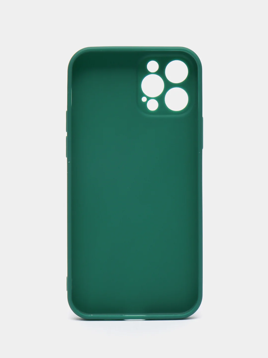 Зеленый чехол Silicone Case для iPhone 12, 12 Pro, Max, 12 mini, 13, 13 Pro, Max с защитой камеры