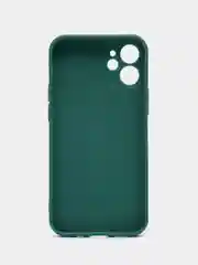 Зеленый чехол Silicone Case для iPhone 12, 12 Pro, Max, 12 mini, 13, 13 Pro, Max с защитой камеры