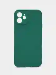 Зеленый чехол Silicone Case для iPhone 12, 12 Pro, Max, 12 mini, 13, 13 Pro, Max с защитой камеры