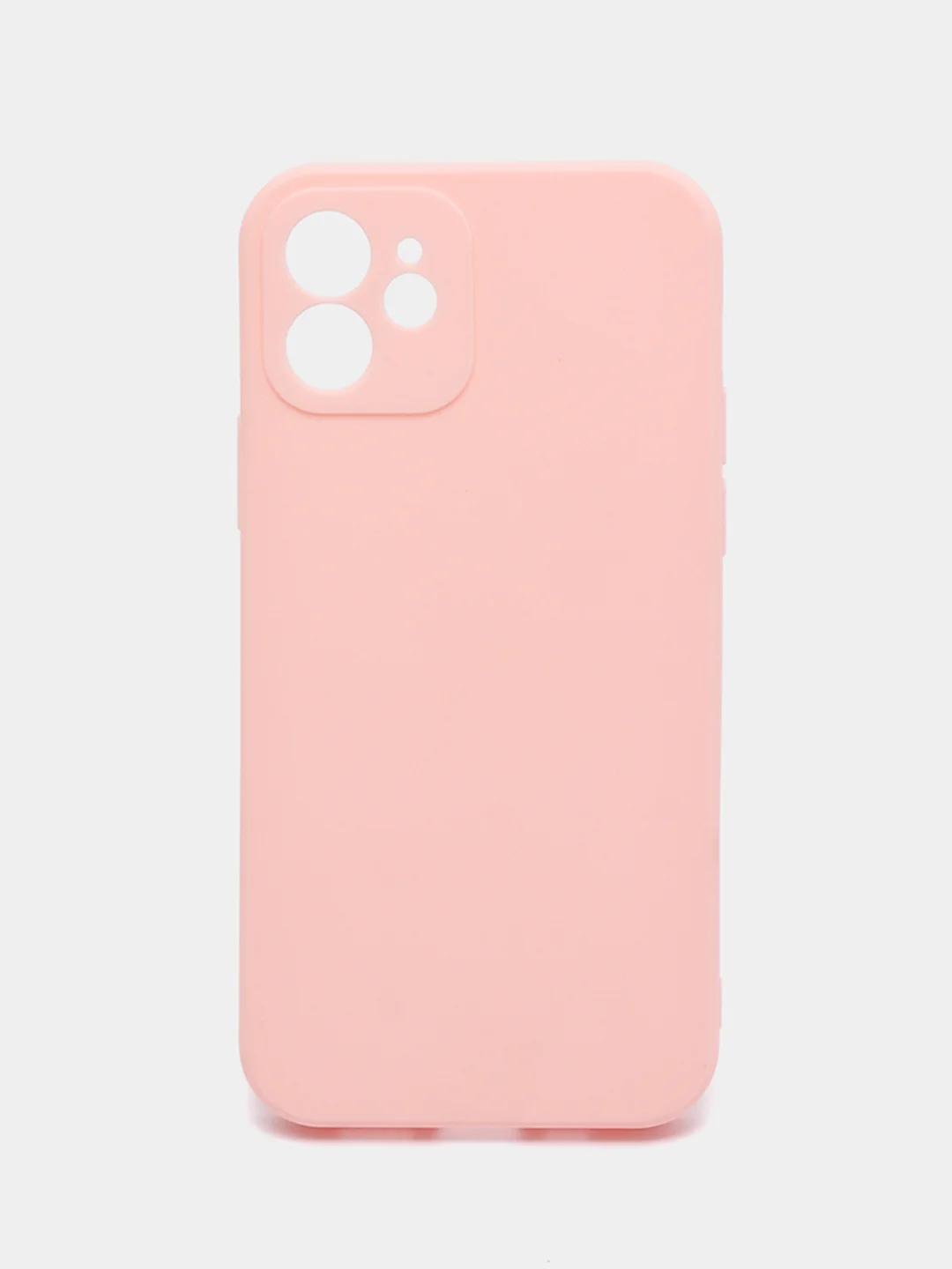 Розовый чехол Silicone Case для iPhone 12, 12 Pro, Max, 12 mini, 13, 13 Pro, Max с защитой камеры