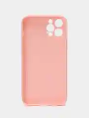 Розовый чехол Silicone Case для iPhone 12, 12 Pro, Max, 12 mini, 13, 13 Pro, Max с защитой камеры