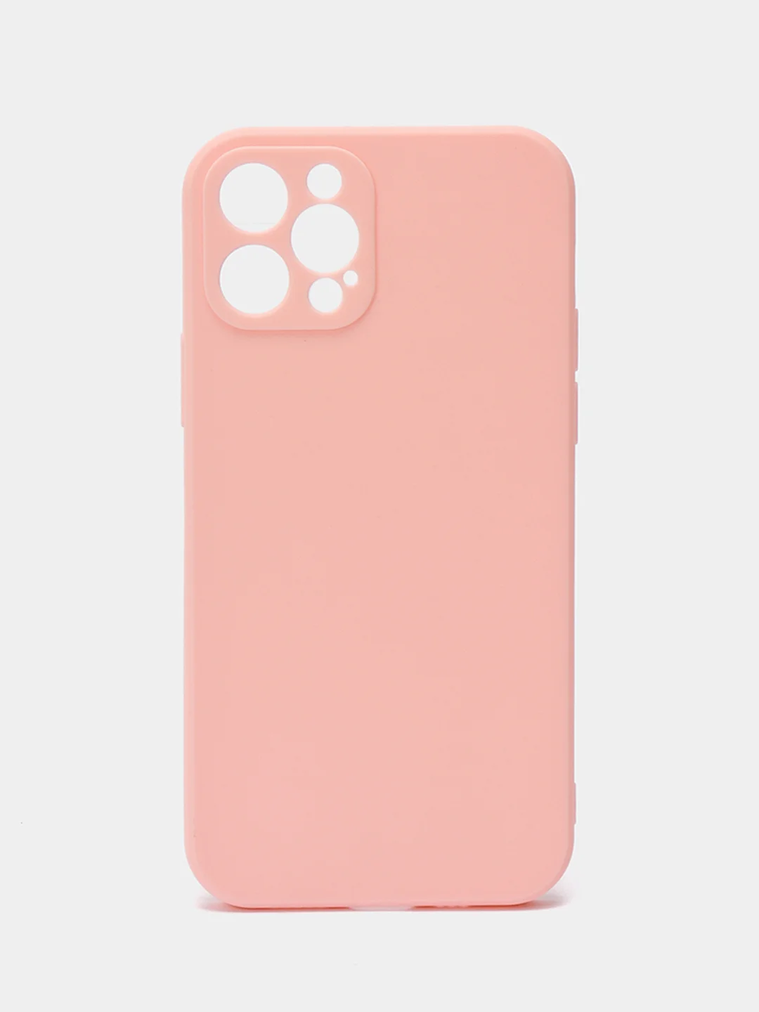 Розовый чехол Silicone Case для iPhone 12, 12 Pro, Max, 12 mini, 13, 13 Pro, Max с защитой камеры
