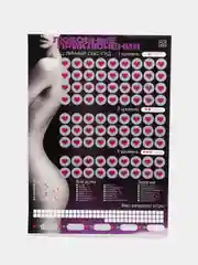 Фиолетовый настольная игра для взрослых "Скретч-плакат", 18+