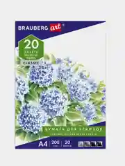 Папка для рисования А4 BRAUBERG "Сирень", 20 листов, 210 х 297 мм