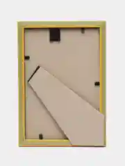 Желтый фоторамка со стеклом, 10 x 15, А6, пластиковая