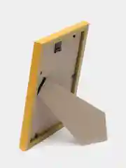 Желтый фоторамка со стеклом, 10 x 15, А6, пластиковая