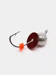 Алый мормышка "Дробь", вольфрамовая