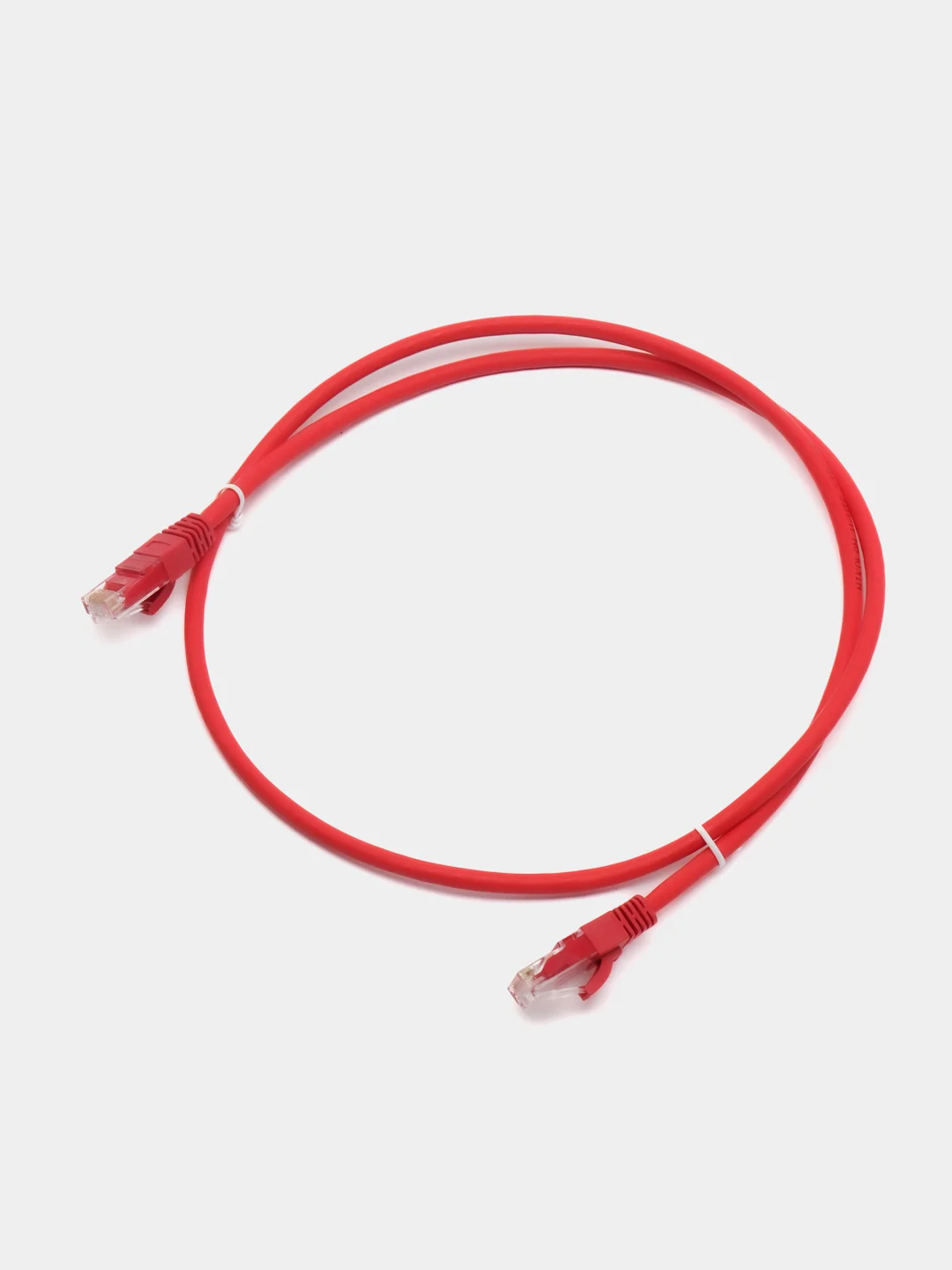 Красный кабель LAN, UTP для интернета, патч-корд Кат.5Е RJ-45/8P8C 1м