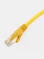 Желтый кабель LAN, UTP для интернета, патч-корд Кат.5Е RJ-45/8P8C 1м