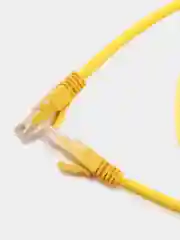 Желтый кабель LAN, UTP для интернета, патч-корд Кат.5Е RJ-45/8P8C 1м
