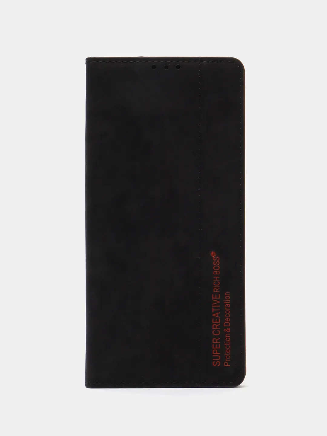 Красный чехол-книжка Rich Boss для Realme C35, экокожа, с визитницей