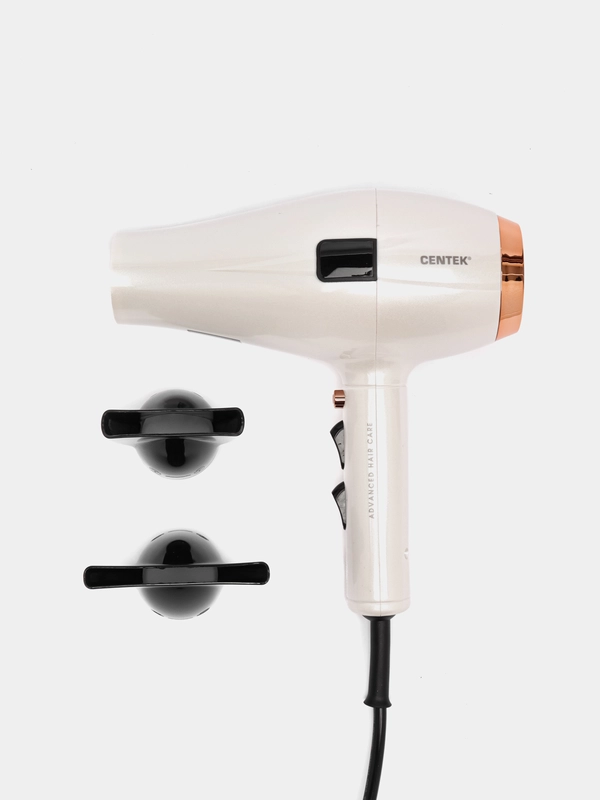 Фен Centek CT-2270, 2200 Вт, 2 концентратора, 2 режима мощности, 2 режима температуры