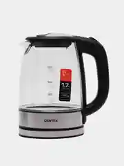 Чайник Centek CT-0058 Sydney, стекло, 1.7 л, 2200 Вт, LED-подсветка