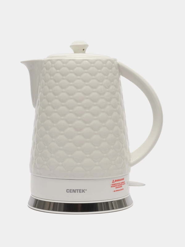 Чайник Centek CT-0061,White, 2.0 л, 2000 W, рельефный корпус