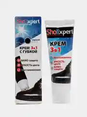 Крем для обуви из кожи черный 018 с губкой 75 мл Shoexpert