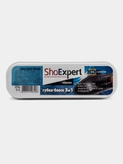 Губка для обуви и одежды из гладкой кожи Shoexpert, черная