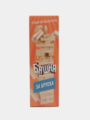 Настольная игра "Падающая башня", 54 бруска
