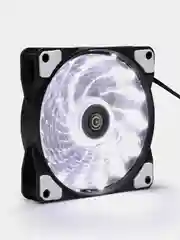 Белый кулер вентилятор для корпуса компьютера, 8 цветов, с подсветкой LED, корпусный