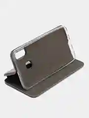 Серый чехол-книжка для Samsung Galaxy A20, A30 (Самсунг Галакси А20, А30)