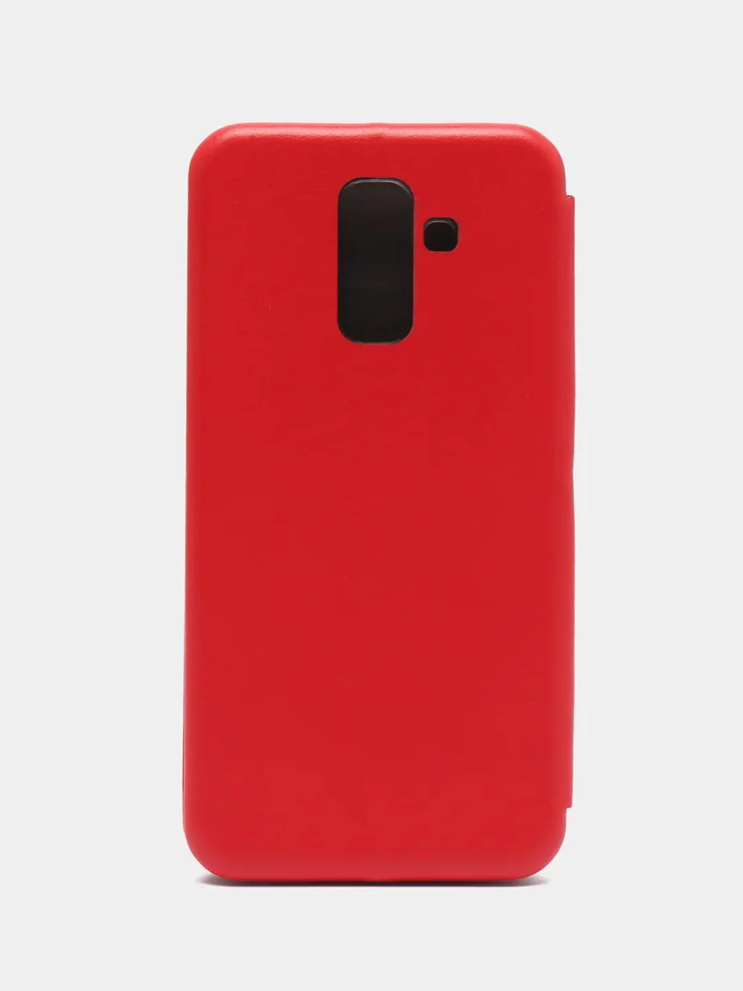 Красный чехол книжка Samsung Galaxy A6 Plus 2018 / J8 2018, Самсунг Галакси А6 Плюс / Джи8 2018