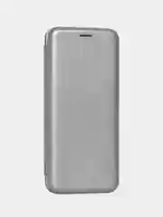 Серебряный чехол книжка на Xiaomi Redmi Note 8T, Сяоми Редми Нот 8Т