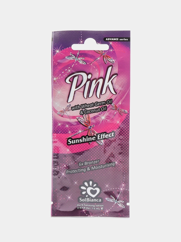 Sol Bianca Pink Крем для загара с маслом Пшеницы, маслом Кокоса (6* Bronzer) 15 мл